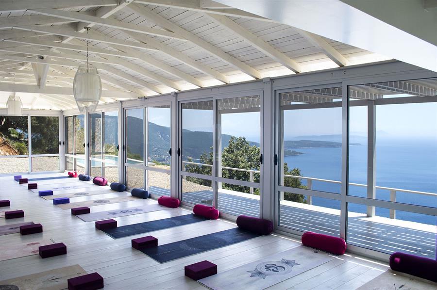 Yoga studio in Lefkada island